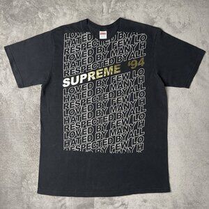 Supreme Respected Tee T-Shirt Men's Large Gold Streetwear Glam Grail Logomania